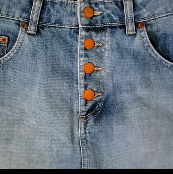 Roxy Blue Denim Mini Skirt Size M - Picture 4 of 7
